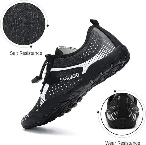 Vista 5 de Kararao Mens Womens Water Shoes Quick Dry Swim Shoes Beach Shoes Pool Surfing Aqua Sports