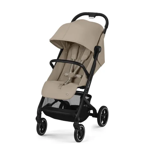Vista 8 de CYBEX Beezy 2 - Cochecito de viaje compacto y ligero, compatible con asientos de automóvil CYBEX, gris niebla