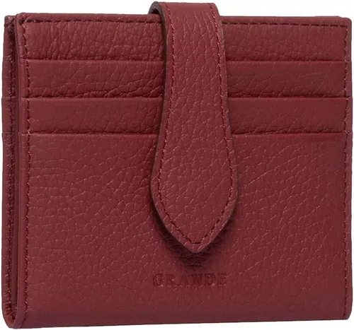 Vista 26 de Grande -3803 Cartera unisex, Azul (Iced Blue), Cartera delgada de cuero con cierre a presión pequeño