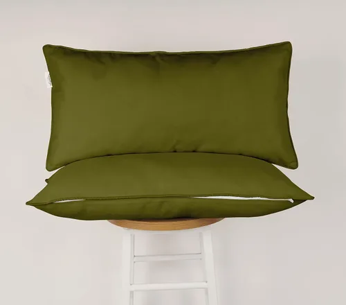 Vista 104 de Funda de almohada lumbar de tela de poliéster para interiores y exteriores, impermeable, rectangular, para todo tipo de clima, para muebles