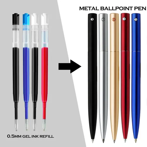 Vista 8 de DunBong G2 - Recambios de tinta de gel, para bolígrafos de gel retráctiles, bolígrafos de tinta de gel, punta fina de 0.020 in, paquete de 5 (negro)