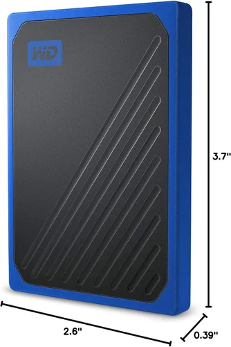 Vista 8 de WD 2TB My Passport Go SSD Cobalt Almacenamiento externo portátil, USB 3.0 - WDBMCG0020BBT-WESN Cobalto