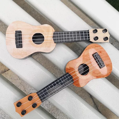 Vista 8 de STOBOK Juguete musical de guitarra para niños, mini ukelele clásico, instrumento educativo musical para niños, principiantes, escuela