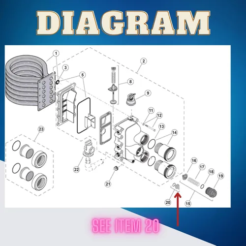 Vista 3 de Swimables Tapón de drenaje con oring compatible con Mastertemp y Max E Therm Calentador de piscina U178-920P Compatible con 460736 SR400NA y más