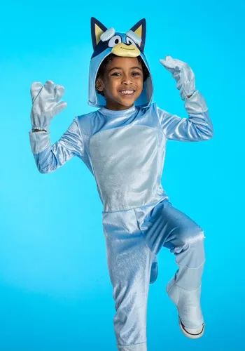Vista 6 de Disfraz Deluxe para Niños Pequeños de Bluey Multicolor