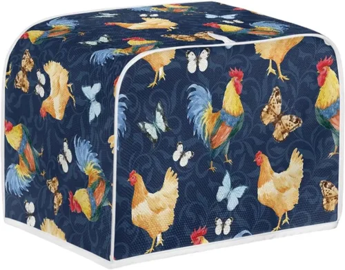 Vista 33 de doginthehole Cubierta para tostadora de libélula para cocina, fundas de electrodomésticos pequeños, estilo bohemio, para microondas, tostadora
