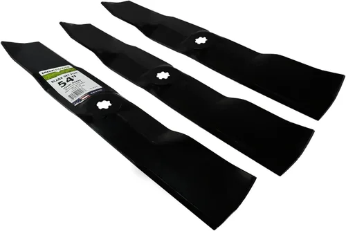 Vista 7 de Maxpower 561813B Juego de 3 cuchillas para John Deere Rider de 54 pulgadas, reemplaza a GX21380, GY20684 y GY20679