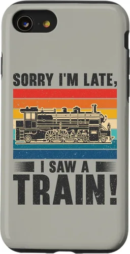 Vista 18 de Funda para iPhone 13 Pro Max Train Railroad Locomotora de tren de vapor para motor Trainspotting