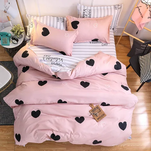 Vista 28 de Erosebridal - Juego de ropa de cama kawaii, juego de funda de edredón con diseño de fresa rosa, para mujeres, niñas y niños, decoración