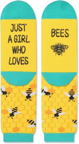 Vista 3 de Zmart Funny Silly Cool Crazy Socks for Women Teen Girls, Turtle Bee Flamingo Dolphin Book Lover Gifts