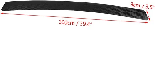 Vista 5 de Keenso - Protector adhesivo para parachoques trasero, protector de parachoques trasero autoadhesivo, tira protectora para umbral de puerta trasera