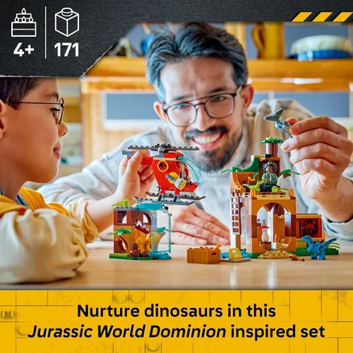 Vista 2 de LEGO Jurassic World Velociraptor, Stegosaurus & Pteranodon Rescue 77981