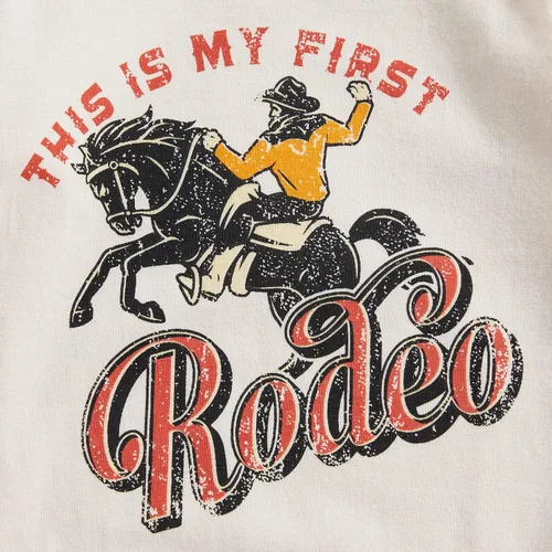 Vista 7 de SAYOO Body Occidental para Bebés Niñas y Niños, Ropa de Vaquero Country Vaquera Divertido Adorable Creeper de Una Pieza Body para Bebés