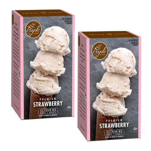 Vista 12 de Triple Scoop - Pastel de cumpleaños prémium (2) mezcla de helado para hacer helados. Simple, fácil, delicioso. De mezcla gourmet a máquina en 5