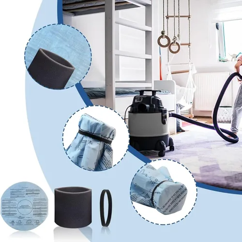 Vista 5 de Filtro de repuesto compatible con Shop-Vac 90304 90107 90350 90585, paquete