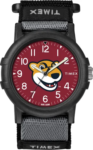 Vista 8 de Timex Reloj unisex Collegiate Recruit de 1.496 in - Tennessee Volunteers con correa de tela negra