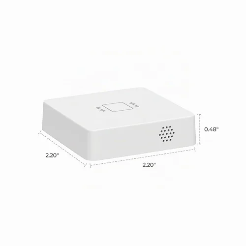 Vista 2 de THIRDREALITY Sensor de vibración inteligente con alarma de 110 dB, requiere concentrador Zigbee, sensibilidad ajustable, funciona con SmartThings