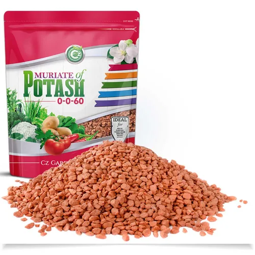 Vista 7 de Muriate de potasa 0-0-60 fertilizante fabricado en EE. UU. - MOP alimento potásico para plantas y jardines de flores – ¡Promueve grandes flores!