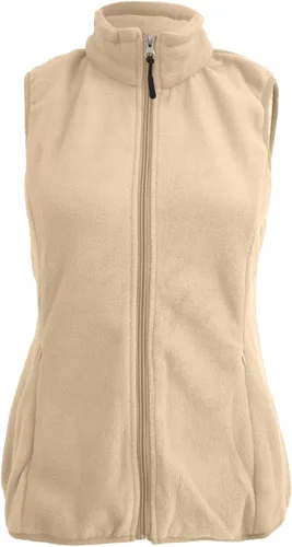 Vista 3 de JUNGE Chaleco de forro polar mullido para mujer, chaleco de lana de oveja de ajuste holgado, casual, sin mangas, ropa de abrigo de invierno