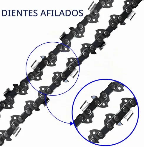 Vista 4 de Cadena de sierra de poste de 8 pulgadas de 2 piezas para motosierra Dewalt DCPS620B DCPS620M1, cadena de repuesto de 8 pulgadas para Dewalt DCCS623B