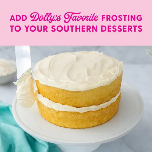 Vista 4 de Duncan Hines Dolly Parton's Favorite Creamy Buttercream - Glaseado para tartas, 16 onzas