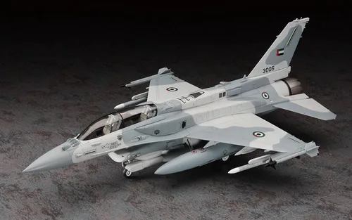 Vista 2 de Hasegawa 1/48 EAU Air Force F-16F Block 60 Fighting Falcon Plastic Model PT44