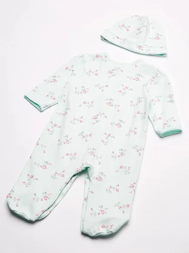Vista 4 de Little Me baby-girls Footie and Hat