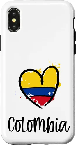 Vista 5 de Colombia Heart Art Cool South America Spanish Colombian Gift Case for iPhone 17