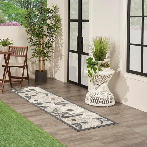Vista 3 de Nourison Home Aloha - Alfombra beige de 2 pies 3 pulgadas x 12 pies, fácil de limpiar, no se desprende, para dormitorio, sala de estar, comedor