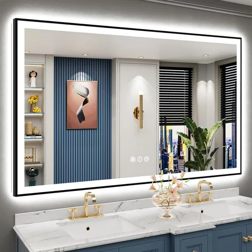 Vista 38 de 24x32 LED Bathroom Mirror, Backlit & Front Lit Lighted Mirror Retroiluminado+luz frontal