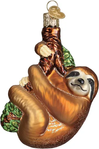 Vista 12 de Old World Christmas Koala Bear - Adorno de cristal soplado para árbol de Navidad, decoración navideña artesanal, colección de animales salvajes