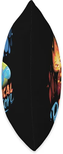 Vista 2 de PIXAR Disney Elemental Chemical Reaction Ember & Wade - Almohada de 16 x 16 pulgadas, multicolor