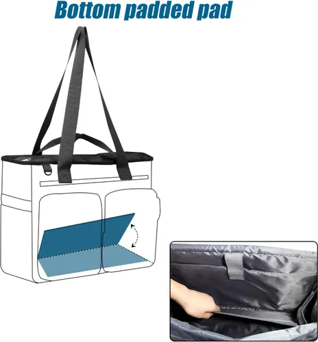 Vista 7 de Gatycallaty Mochila de enfermería Bolsas de enfermería para enfermeras Trabajo Médico Hogar Salud Bolsa de viaje