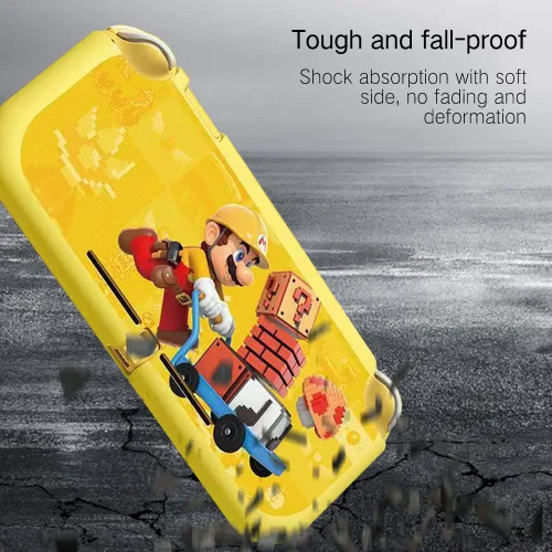 Vista 4 de PERFECTSIGHT Cute Protective Case Compatible with Nintendo Switch Lite Kawaii Soft TPU Slim Cover Hard Shell Dockable Case for NS Console Joy-Con