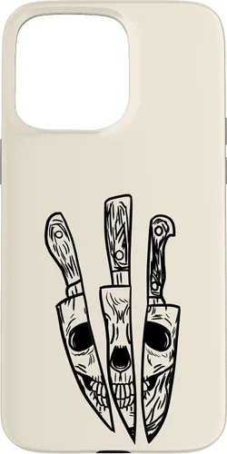 Vista 31 de Skull Reflected on Kitchen Knives Retro Chefs Cooks Gift Case for iPhone 17