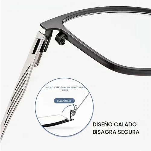 Vista 2 de Transición Fotocrómica Multifocus Bisagra de resorte Gafas de lectura progresiva Gafas de sol anti luz azul Lectores UV