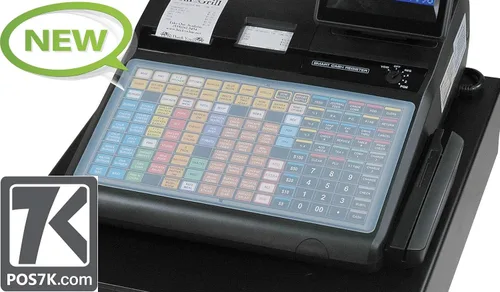Vista 2 de SAM4S ER-920, ER-940, SPS-320, SPS-340 Teclado plano de cubierta húmeda Teclado de silicona