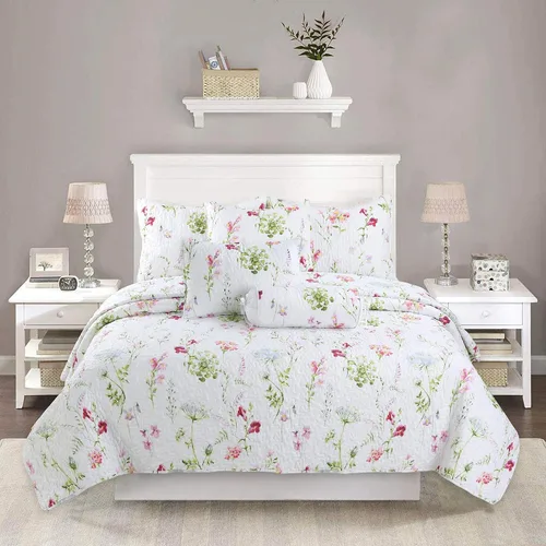 Vista 2 de Chintz - Juego de edredón de 3 piezas, juego de cama de algodón, tamaño King