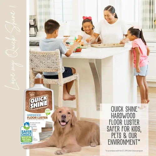 Vista 12 de Quick Shine Brillo y pulido de suelo de madera dura de alto tráfico.