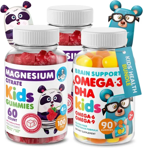 Vista 8 de DR. MORITZ Gomitas veganas Omega 3 para niños y niños pequeños (90 unidades), gomitas Omega 3 para niños para la salud del cerebro y el corazón, sin