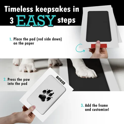 Vista 3 de Baby Mushroom Kit de impresión de tinta para mascotas Regalo personalizado para los amantes de las mascotas Recuerdo conmemorativo de perros