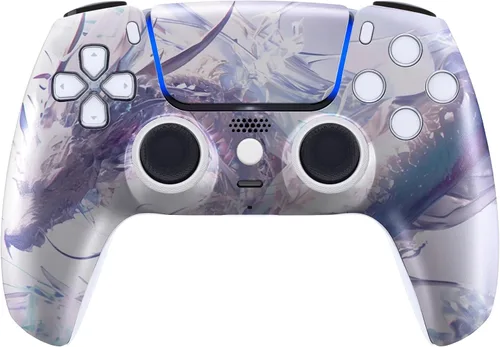 Vista 26 de ProControllers LLC Custom Wireless Controller for PS5 - Hand Airbrushed & Multiple Designs Available (Alligator)