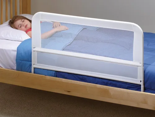 Vista 5 de KidCo Protector de riel de cama de malla para niños pequeños de 39 pulgadas de largo para colchón individual, doble, matrimonial, Queen y King