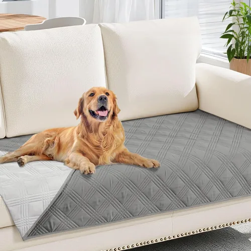 Vista 69 de hyha - Manta impermeable para cama de perro, mantas suaves para mascotas, funda impermeable para sofá para perros, fundas reversibles lavables