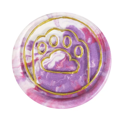 Vista 3 de Yoption - Sello de cera de pata de gato, sello de sellado de mango de madera vintage con cabeza de latón para invitaciones de boda Brass Wax Stamp