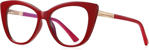 Vista 4 de Gafas de lectura de ojo de gato para mujer, diseño de luz azul para computadora a la moda, bisagras de resorte