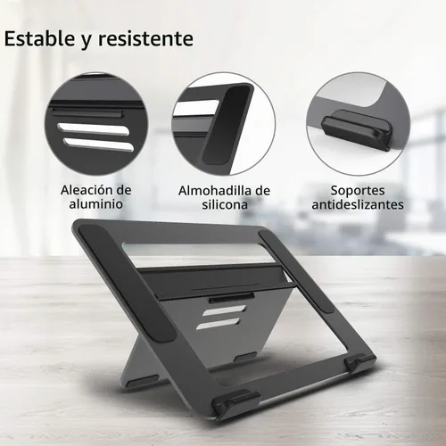 Vista 6 de [Usado] Avantree YS104 - Soporte ajustable de aluminio para portátil y tableta