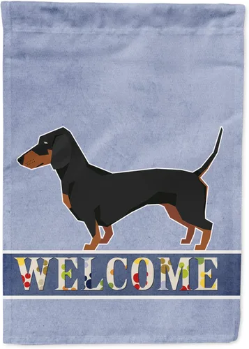 Vista 84 de Caroline's Treasures CK3704GF Bandera de jardín de bienvenida de Akita Shepherd Black and Tan - Bandera decorativa para patio exterior, patio
