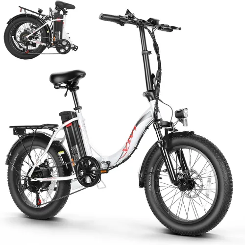 Vista 7 de Vivi Bicicleta eléctrica 20 "x3.0 MT20UL Fat Tire Bicicleta eléctrica con 48V 499.2WH batería extraíble