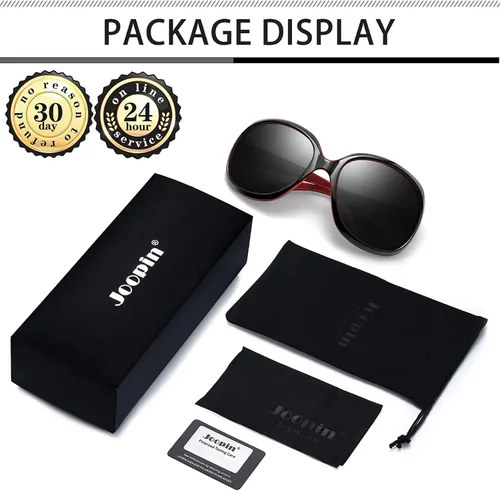 Vista 53 de Joopin Lentes de sol de gran tamaño para mujer, polarizados, grandes, para conducción, protección UV, grandes sombras